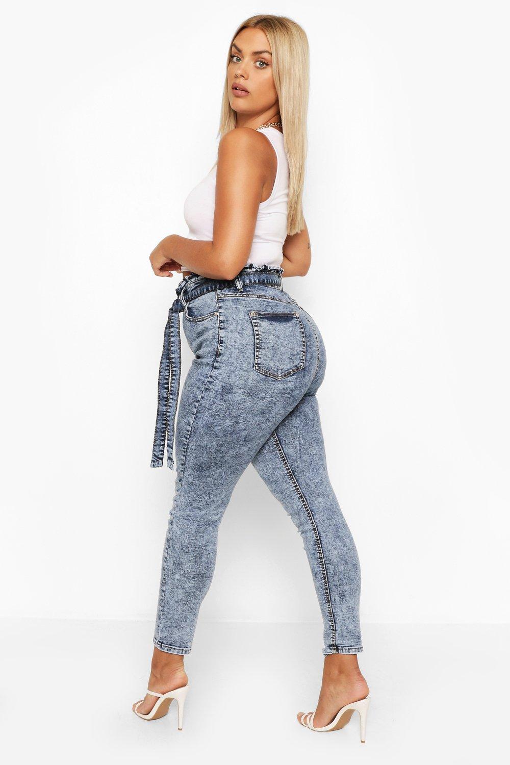 Paperbag jeans hot sale skinny